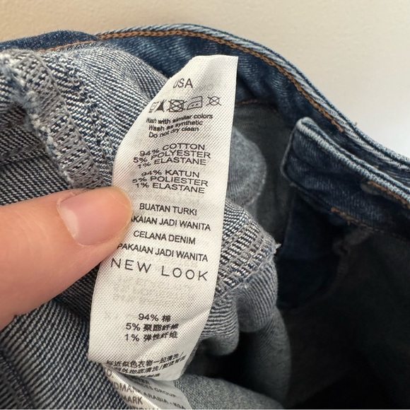 New Look Hallie Disco High-rise Dark Wash Jeans - Picture 5 of 5